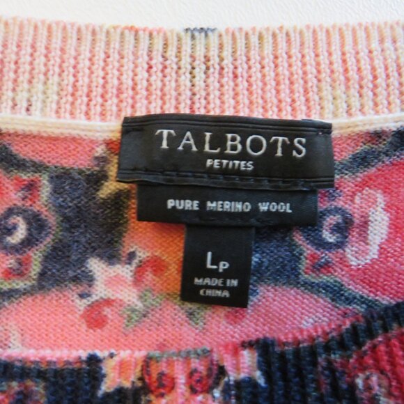 Talbots Petites ¾ Long Sleeves Pure Merino Wool Women’s Casual Knit Top Lp - Picture 6 of 8